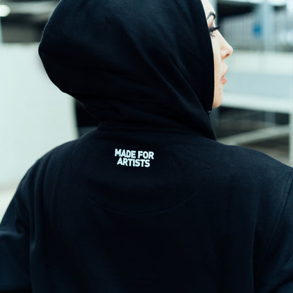 Zip Hoodie With Embroidered Logo